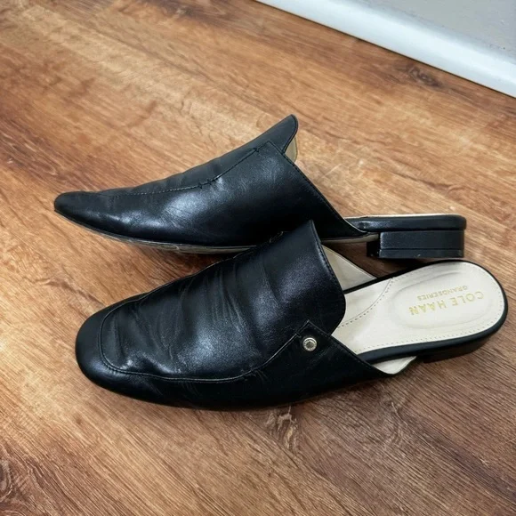 COLE HAAN Leather Mules Round toe shoes - Picture 5 of 9